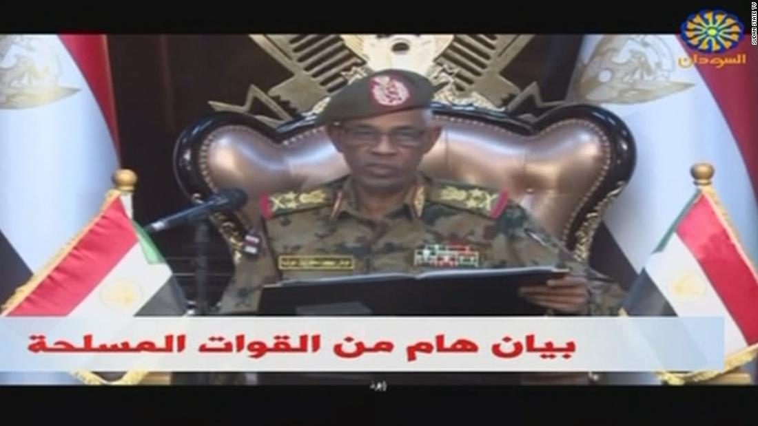 Sudan&#39;s defense minister goes on television April 11 to say Bashir&#39;s government has been dissolved.
