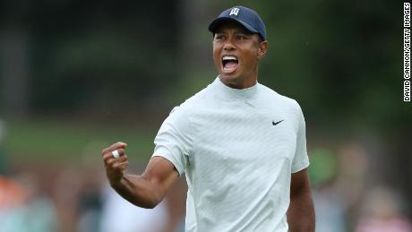 Tiger Woods evoked memories of his heyday at Augusta Friday.