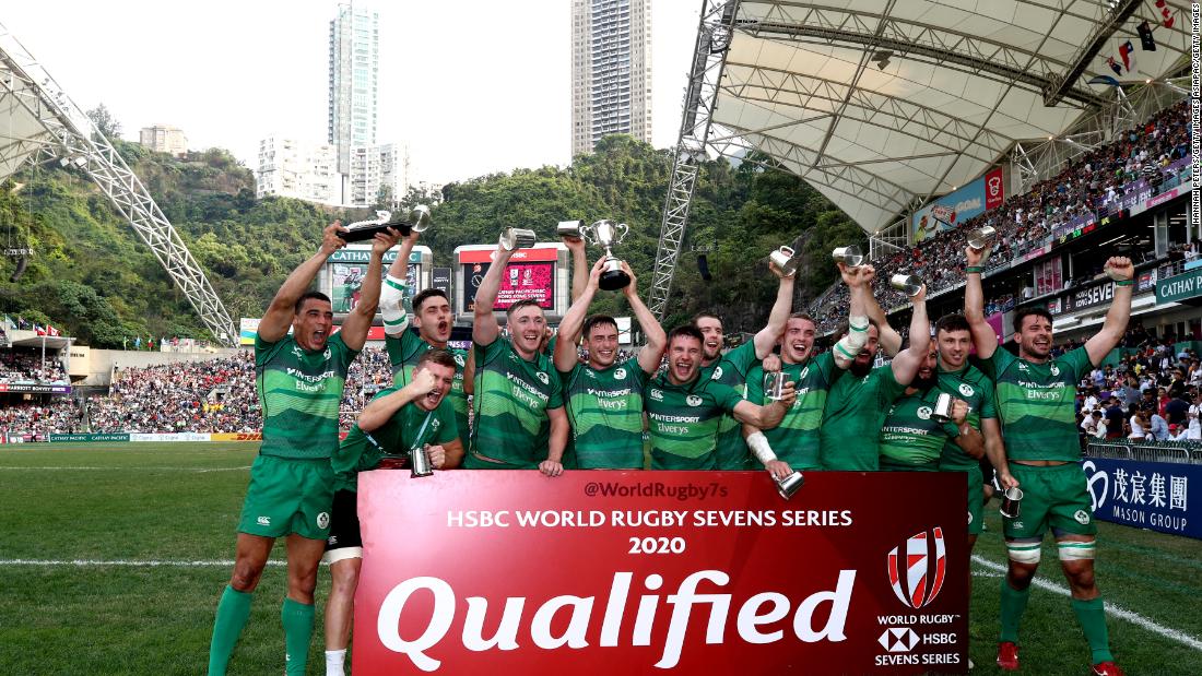 Meanwhile, Ireland earned core team status in next season&#39;s series after defeating host Hong Kong 28-7 in the final of the qualifier event. 