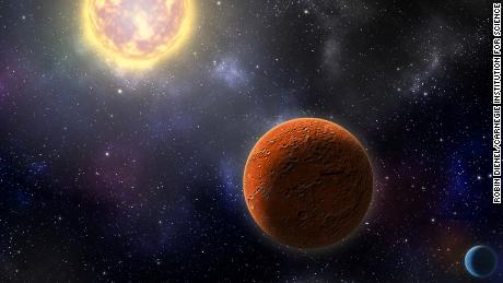 This is an artist&#39;s conception of HD 21749c, the first Earth-sized planet found by NASA&#39;s Transiting Exoplanets Survey Satellite (TESS), as well as its sibling, HD 21749b, a warm sub-Neptune-sized world.
