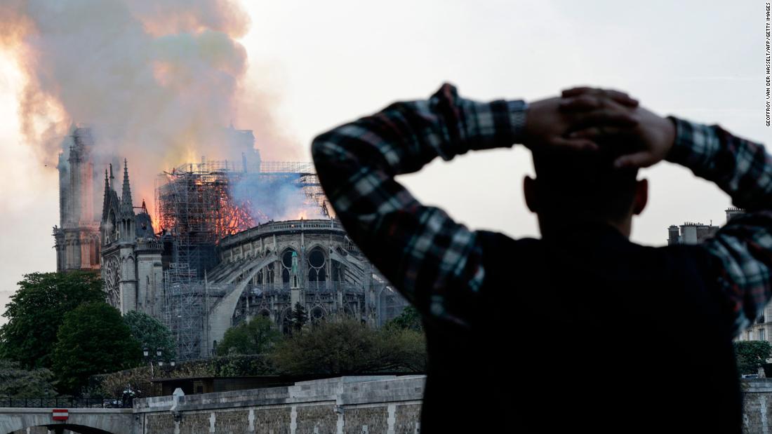 What Did Notre Dame Paris Look Like  on 4/15/2019 