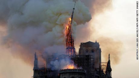 Scenes from the Notre Dame Cathedral fire