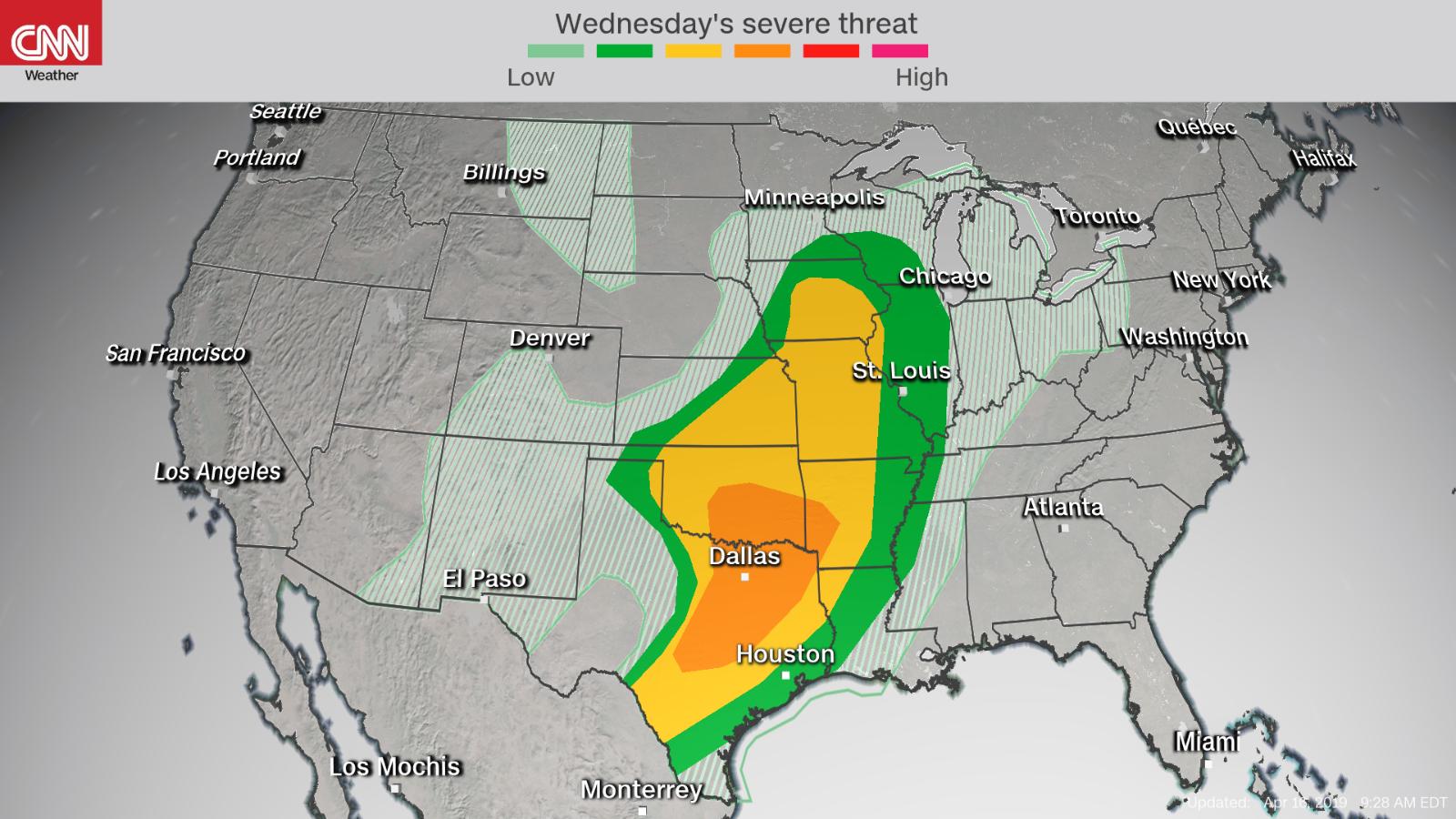 Another blast of severe storms aims for places still recovering from ...
