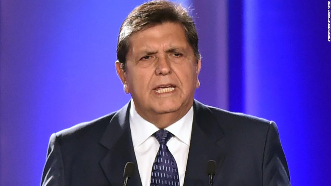 Alan Garcia, former Peru president, dies from self-inflicted gunshot wound