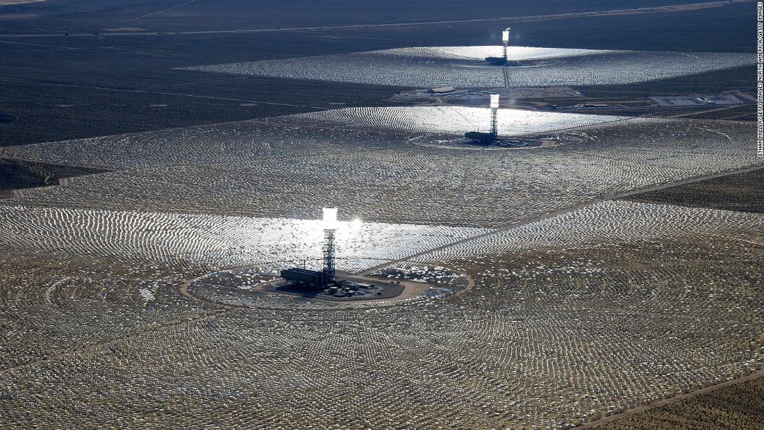 Located in the Mojave Desert, Ivanpah was &lt;a href=&quot;https://www.energy.gov/lpo/ivanpah&quot; target=&quot;_blank&quot;&gt;the largest concentrated solar power facility in the world&lt;/a&gt; when it opened in 2014. Its three 450-foot towers are topped with water tanks, which are boiled by intense reflected sunlight and can create enough steam to generate 392 megawatts of electricity, per the US Department of Energy.