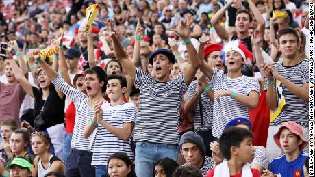Fans soak up the atmosphere at this year&#39;s Singapore Sevens