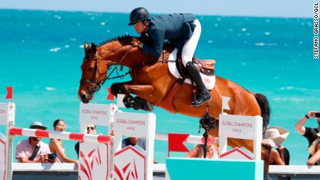 Daniel Bluman of Israel rode Bacara d&#39;Archonfosse in Miami last year.