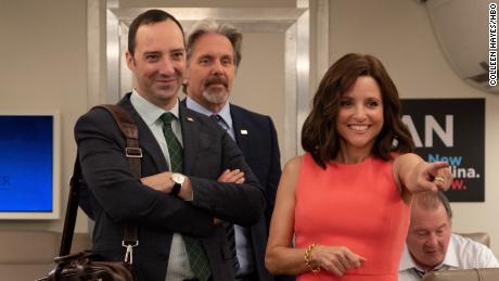 Tony Hale, Gary Cole and Julia Louis-Dreyfus in 'Veep'