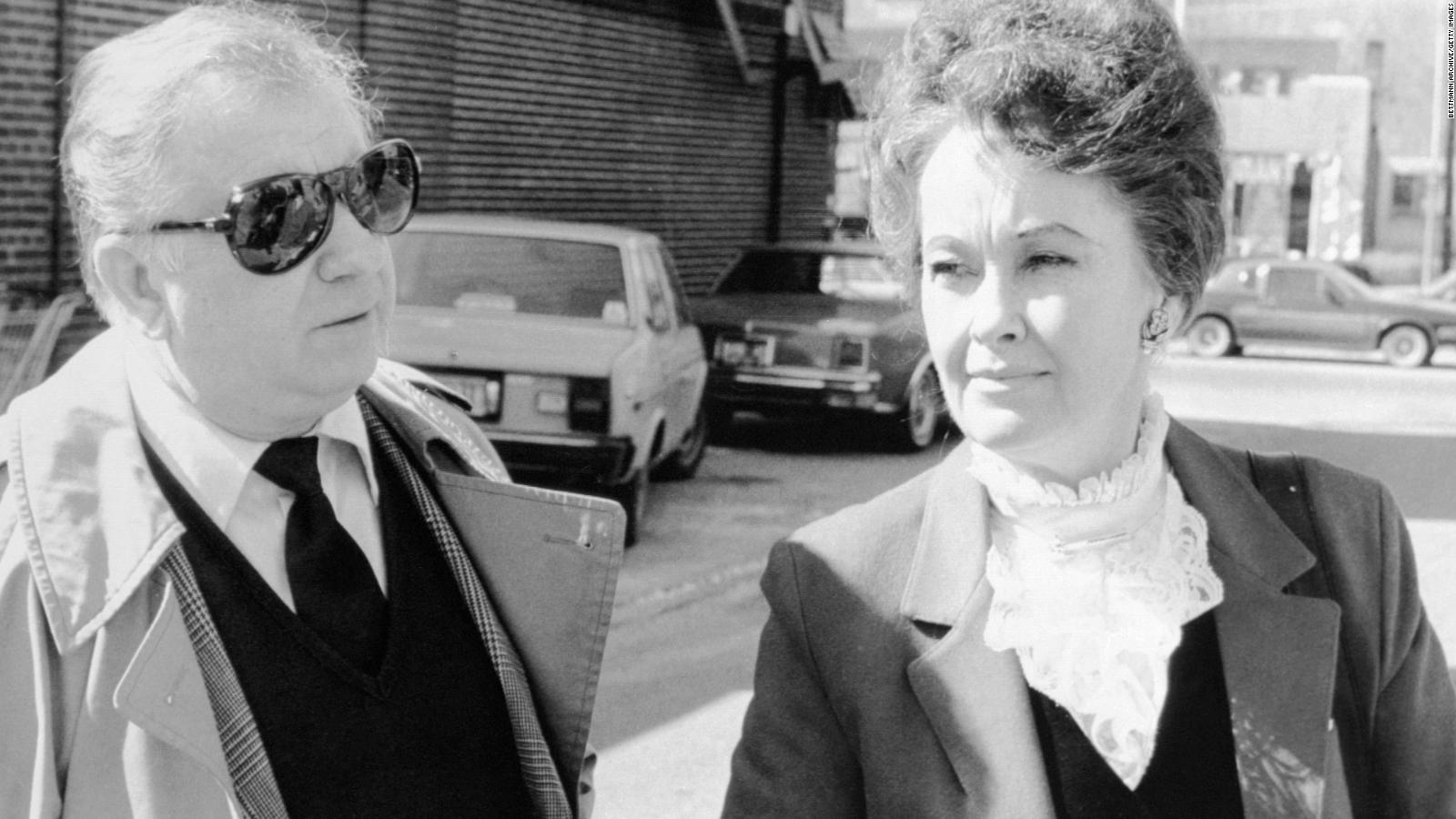 Lorraine Warren arrives outside a courthouse in 1981, where a jury indicted a man for a killing in which his attorney said the murder was the work of the devil.