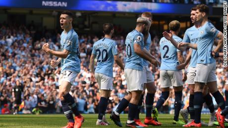 It&#39;s the first Premier League goal Phil Foden has scored for City.