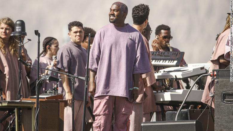 Kanye West performs his Sunday Service at Coachella
