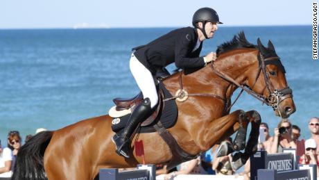 Belgium&#39;s Pieter Devos rode Claire Z to victory on Miami Beach.