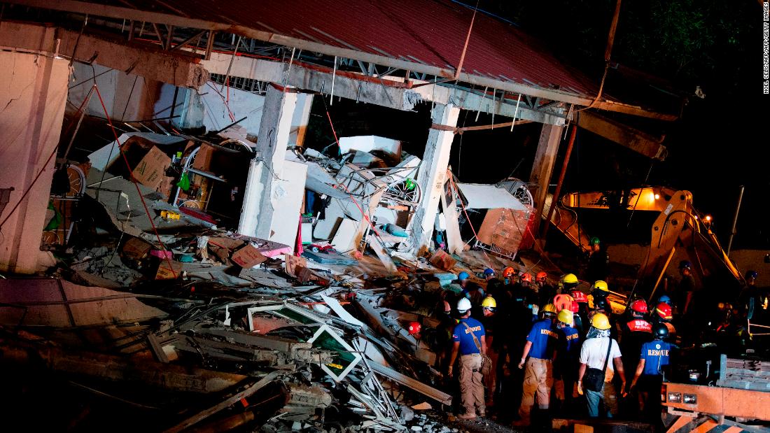 earthquake damage from philippines