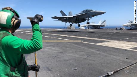 In the Mediterranean, US aircraft carrier operations serve as floating American diplomacy