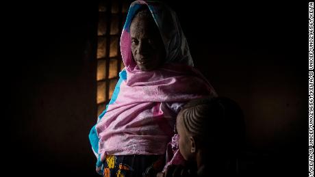 Maimouna Barry, 45, with her daughter Hawa, 10. Maimouna lost her youngest daughter during the attack on Ogossagou-Peulh in Bankass, Mopti region. 