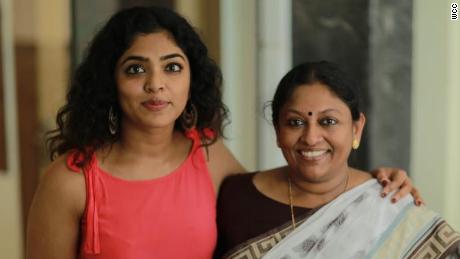 WCC member Rima Kallingal and K.R. Meera, a well-known Malayalam author. 