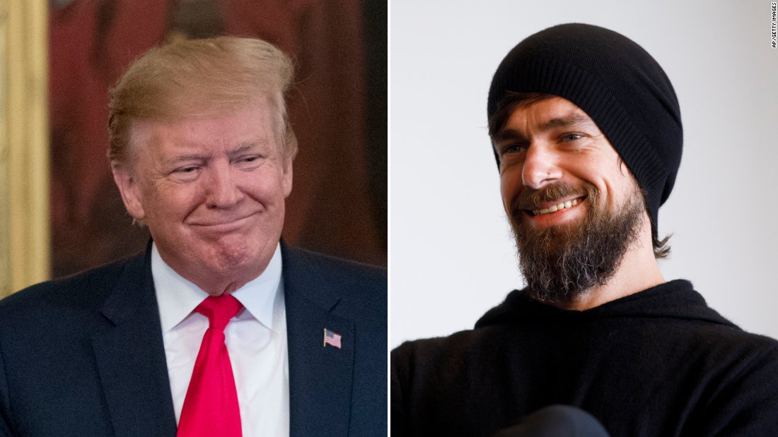 Jack Dorsey, Twitter CEO, meets with Trump after Trump accuses ...