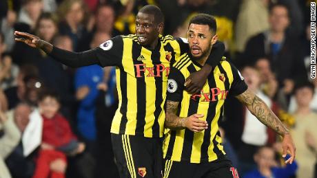 Southampton could not hold on for what would have been a crucial victory. Watford, who will face Manchester City in the FA Cup final, equalized in the final minute through Andre Gray (right).