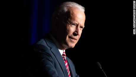 Former US Vice President Joe Biden speaks during the First State Democratic Dinner in Dover, Delaware, on March 16, 2019. (Photo by SAUL LOEB / AFP)        (Photo credit should read SAUL LOEB/AFP/Getty Images)