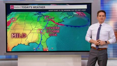 Weather Map Of East Coast Severe weather threatens the East Coast   CNN Video