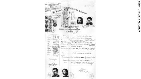 The Lichtenstern passport issued by the Paraguayan consulate in Bern.