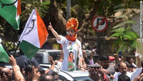 Actor Urmila Matondkar on April 8, 2019 in Mumbai, India. 