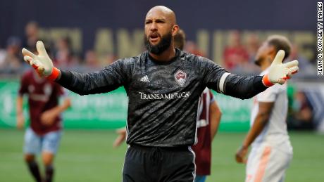 Tim Howard now captains the Colorado Rapids in Major League Soccer.