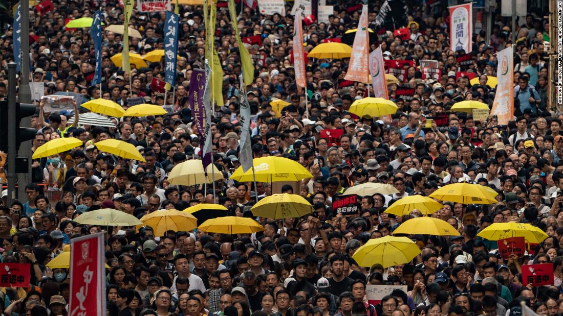 Hong Kong Pro Democracy Protest Large Keyring & Bag Tag 