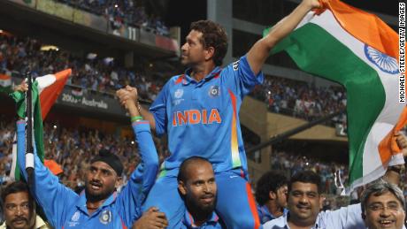 When Sachin Tendulkar finally won the World Cup in 2011 on home soil, he was hoisted on the shoulders of his teammates, as they paraded a national icon to the crowd.