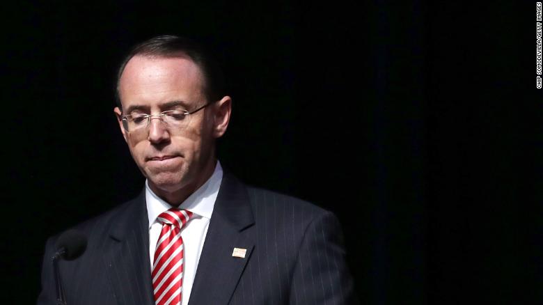 Former Deputy AG Rosenstein has said he was not aware of subpoena for lawmakers’ data, source says