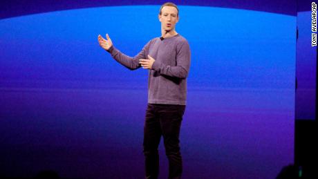 Facebook CEO Mark Zuckerberg gives the keynote speech at F8, the company&#39;s annual developer conference.