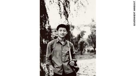 Xi Jinping in Beijing in 1972, visiting family and taking a break from his time as a member of the "sent-down youth" in the Chinese countryside.