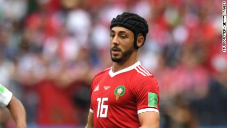 Former Watford midfielder played for Morocco at the 2018 World Cup while wearing a scrum cap -- just five days after being substituted due to concussion against Iran.