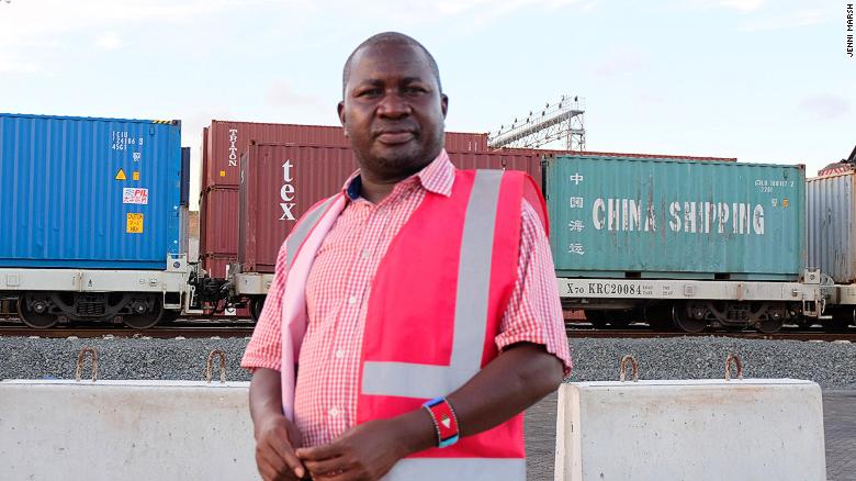 Tom Ojijo, operations expert at Kenya Railways Corporation, at Mombasa port. 