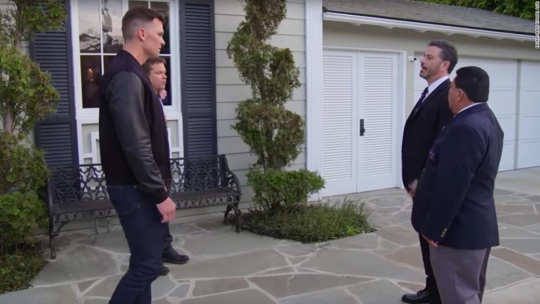 Jimmy Kimmel Got Tom Brady To Throw A Football Through His Faux Rival