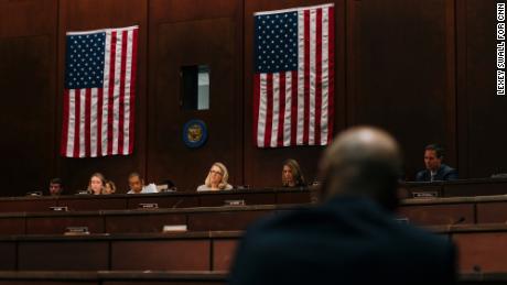 Miller listens to testimony during a transportation and infrastructure committee meeting in Washington.