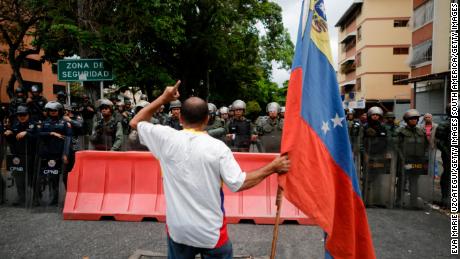 Guaido&#39;s call for marches to military bases was part of a bid to lure security forces to his side. 