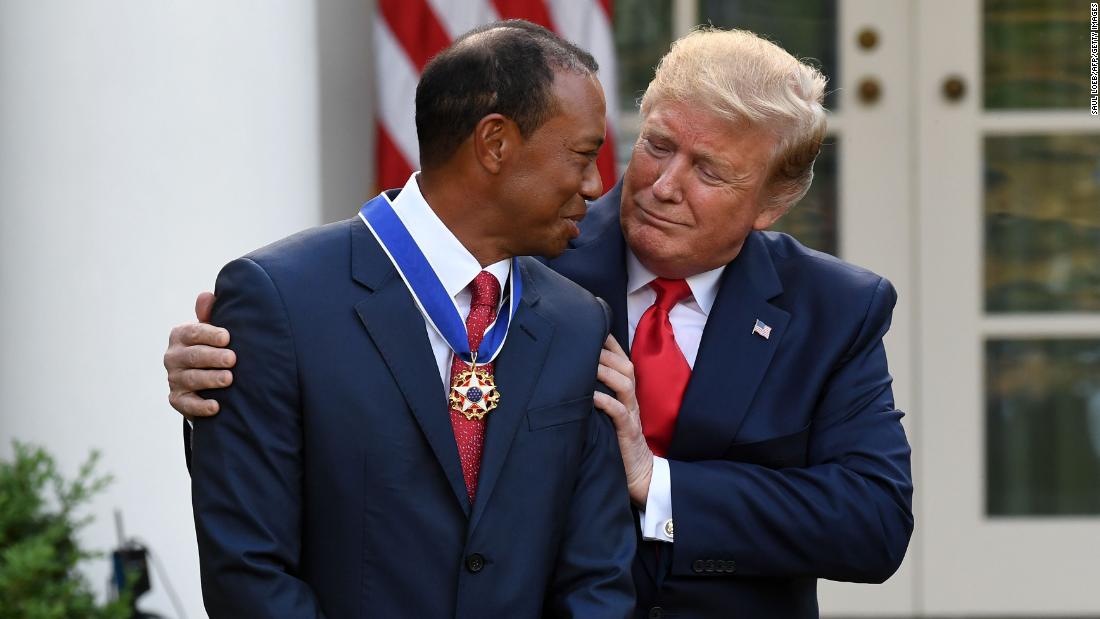 A month after winning the Masters, Woods received the nation&#39;s highest civilian honor, the Presidential Medal of Freedom, from President Donald Trump.