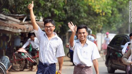 Reuters journalists jailed in Myanmar released after more than 500 days