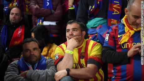 Barcelona fans could scarcely believe what they were witnessing.