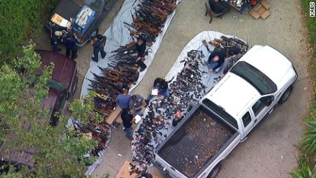 More than 1,000 guns seized from a home in upscale Los Angeles neighborhood