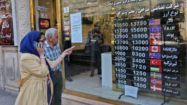 Iranians have been hit hard by US sanctions, causing the currency to plummet and prices to soar. (File photo)