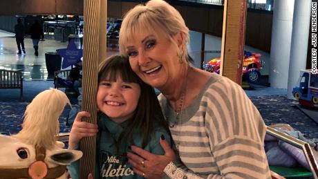 Judy Henderson smiles with her granddaughter, Maddie. 