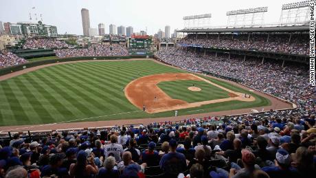 CHICAGO, IL - AUGUST 14:  A general view of Wrigley Field  as the Chicago Cubs take on the Milwaukke brewers on August 14, 2018 in Chicago, Illinois. The Brewers defeated the Cubs 7-0.  (Photo by Jonathan Daniel/Getty Images)