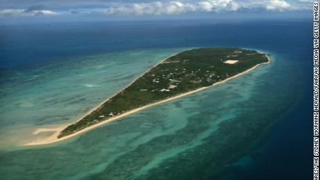 One of the islands in the Torres Strait, Masig Island, which has suffered flooding in recent years. 
