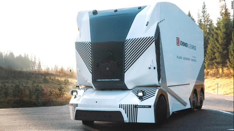 This 26-ton truck is driving itself on public roads - CNN Video