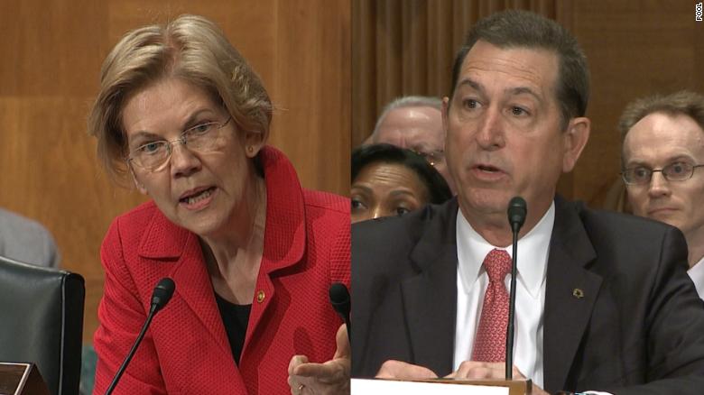 Warren's clash with Treasury official gets heated