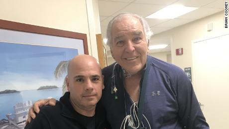 Port Authority Police Officer Brian Cooney, left, and New York Mets hall-of-famer Ed Kranepool. 