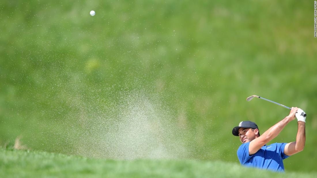 Jason Day&#39;s only major victory came in the 2015 PGA Championship. Here he is, one of many to find one of Bethpage Black&#39;s daunting sandpits.