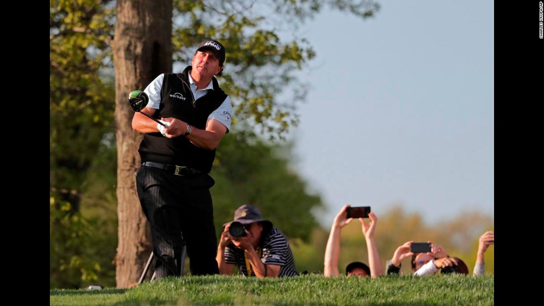 As Phil Mickelson watches his tee shot fly into the distance, his fans make sure to leave with their own memories.